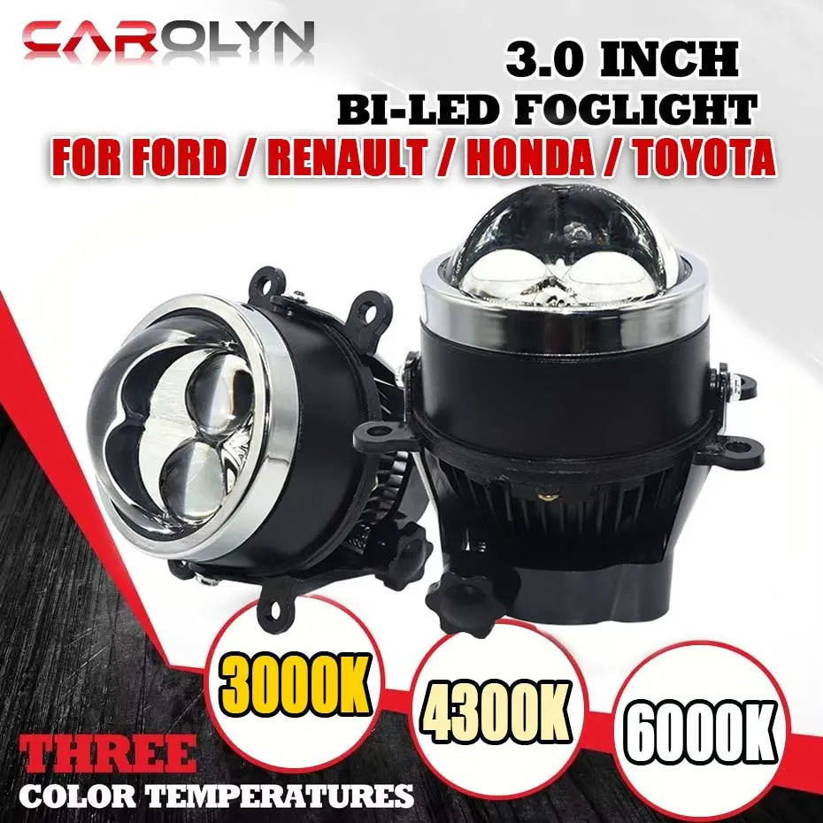 carolyn Universal 3-inch dual laser lens fog lamp dual LED f