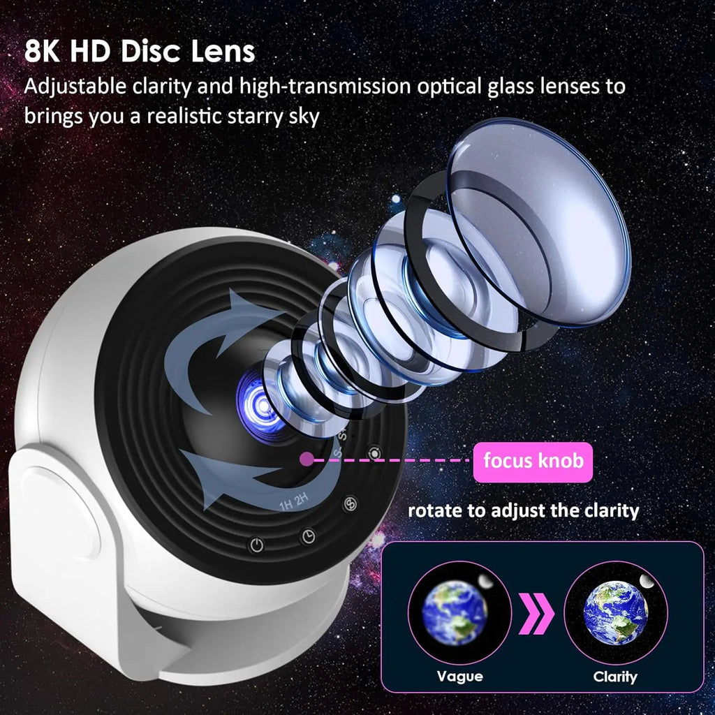 13-in-1 Star Projector Pro 360 Rotating HD Galaxy Projector 
