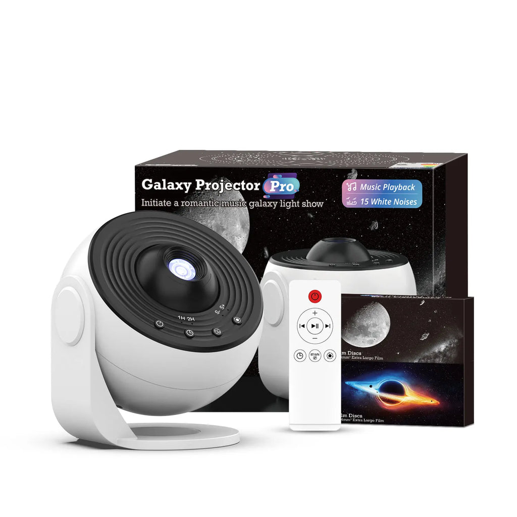 13-in-1 Star Projector Pro 360 Rotating HD Galaxy Projector Pro with Remote Control White Noise Function Bluetooth Speaker