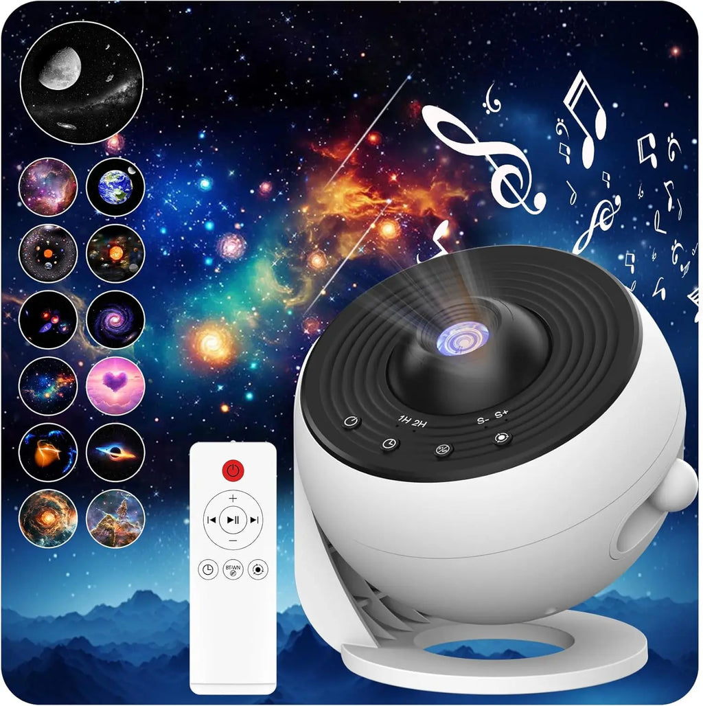 13-in-1 Star Projector Pro 360 Rotating HD Galaxy Projector 