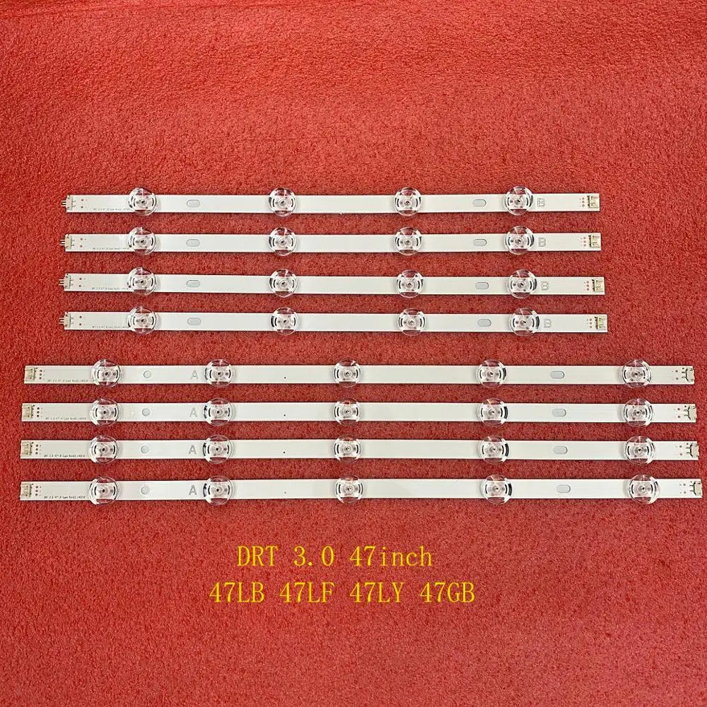 8 PCS/set LED Backlight Strip for TV DRT 3.0 47 inch A B 691