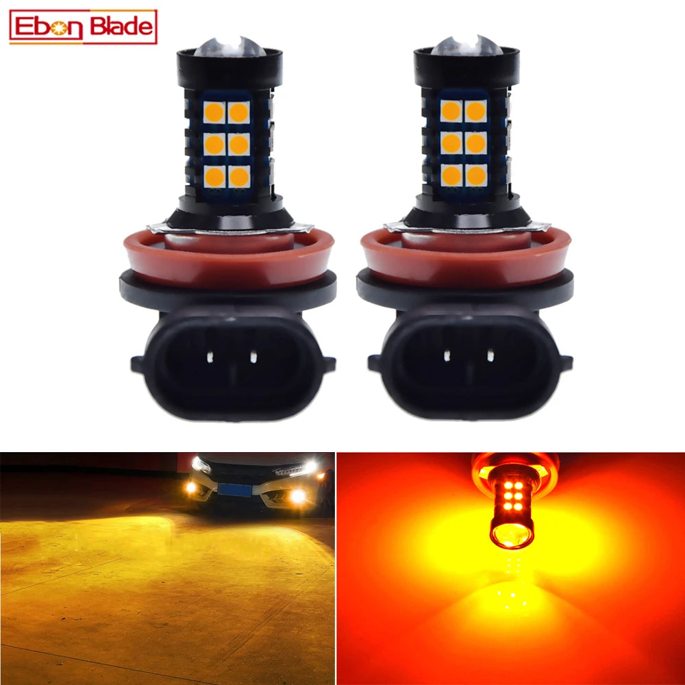 2Pcs Car Led H8 H11 H16JP 3030 30SMD Auto Fog Light Lamp Bul