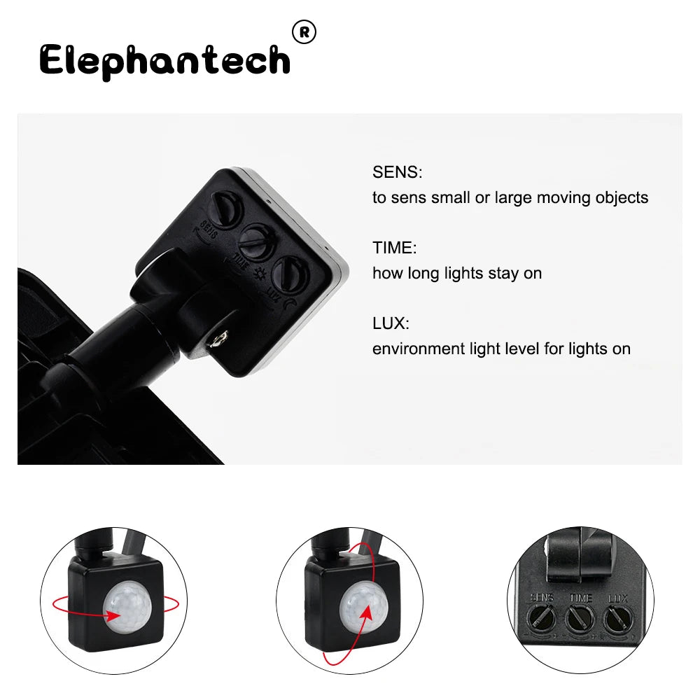 LED PIR motion sensor LED Flood Light Outdoor Led Spotlight 
