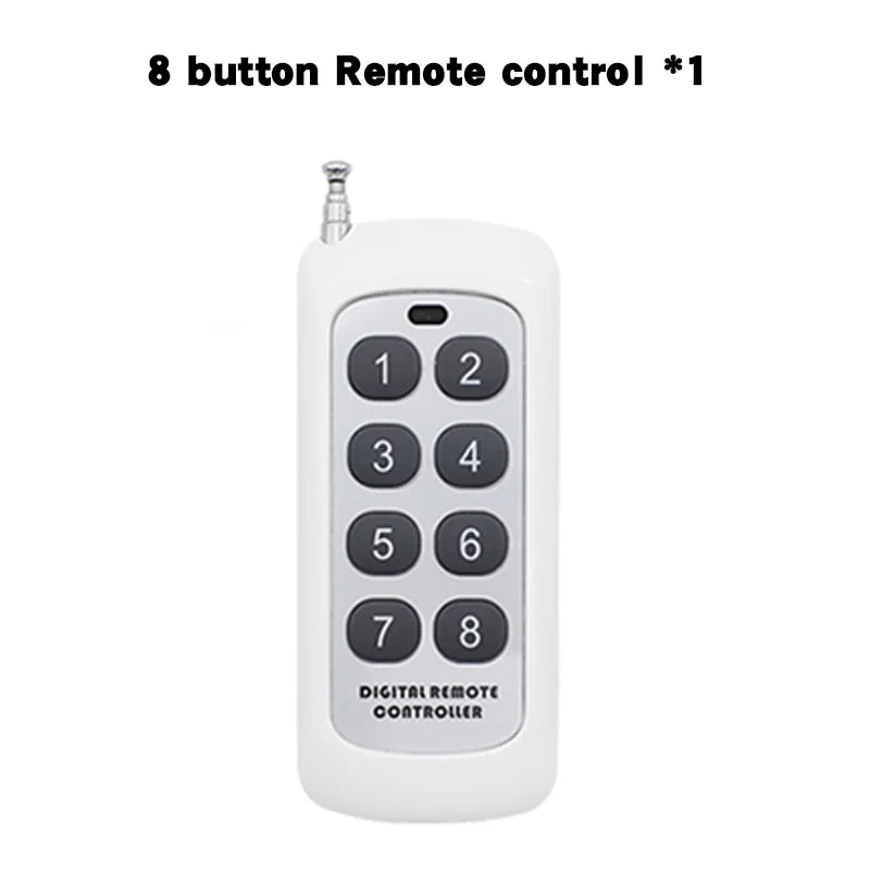 QIACHIP 433MHz Wireless RF Remote Control DC3.6V-24V Mirco Switch Receiver Module DIY With Long Range Transmitter Light On/Off