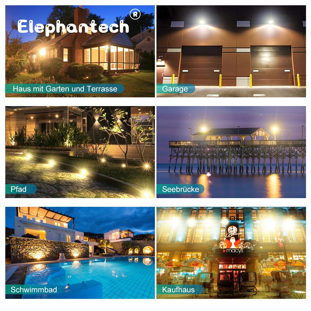 LED PIR motion sensor LED Flood Light Outdoor Led Spotlight 