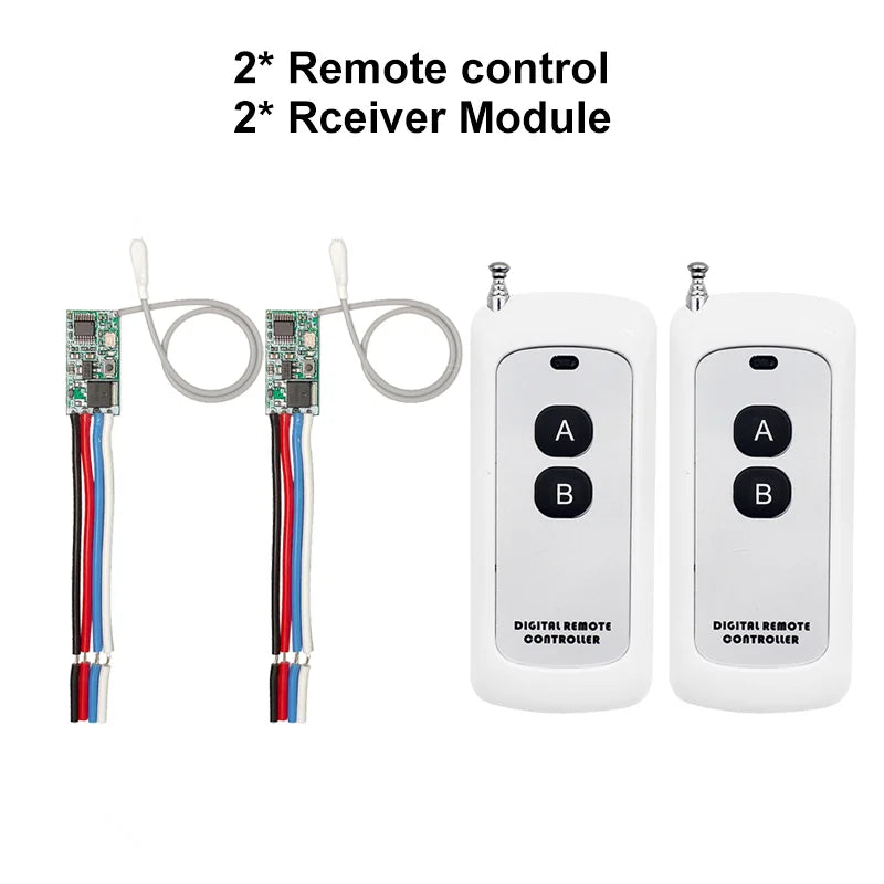 QIACHIP 433MHz Wireless RF Remote Control DC3.6V-24V Mirco S