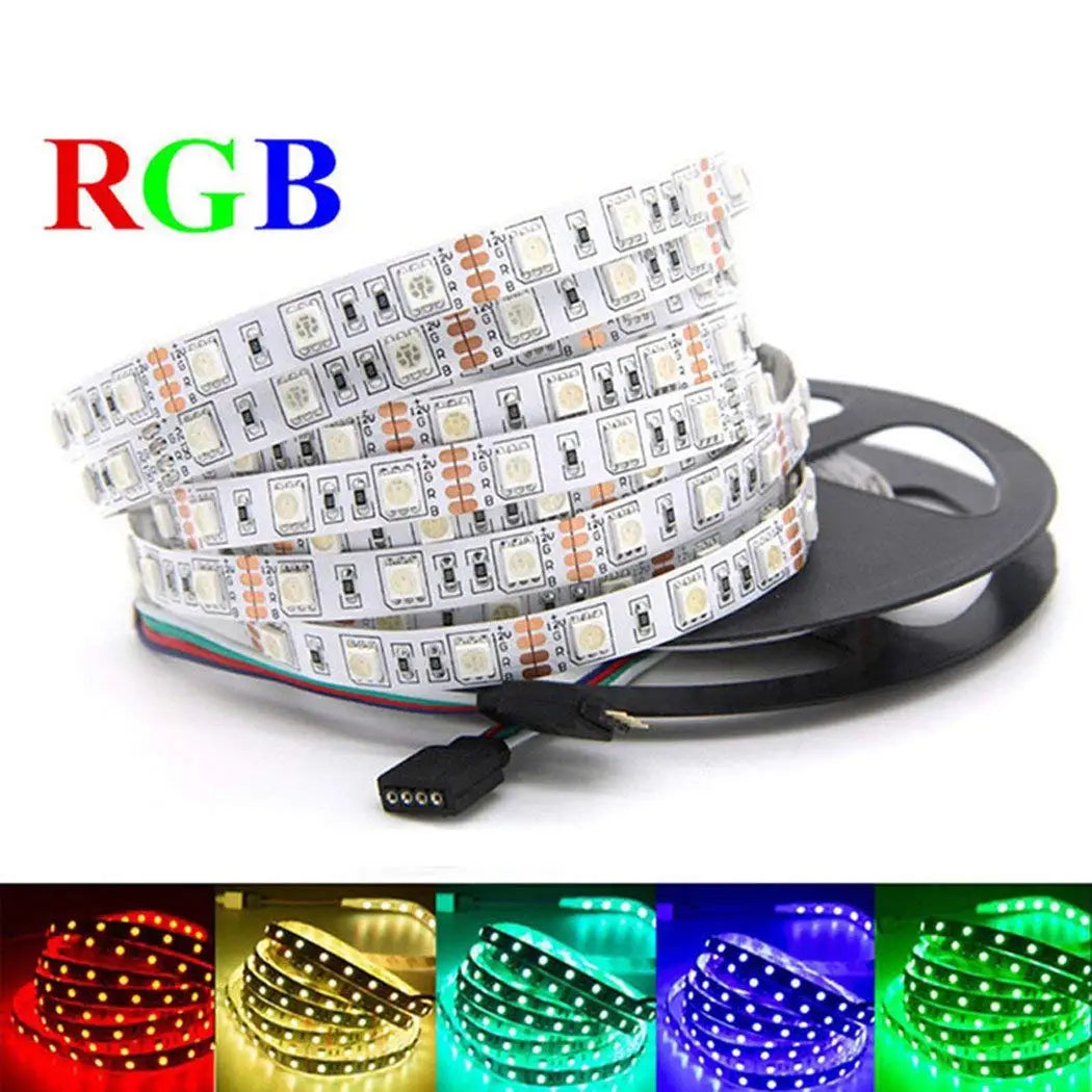 LED Strip 5050 DC 12V 24V RGB Warm White 5 Meter Waterproof 