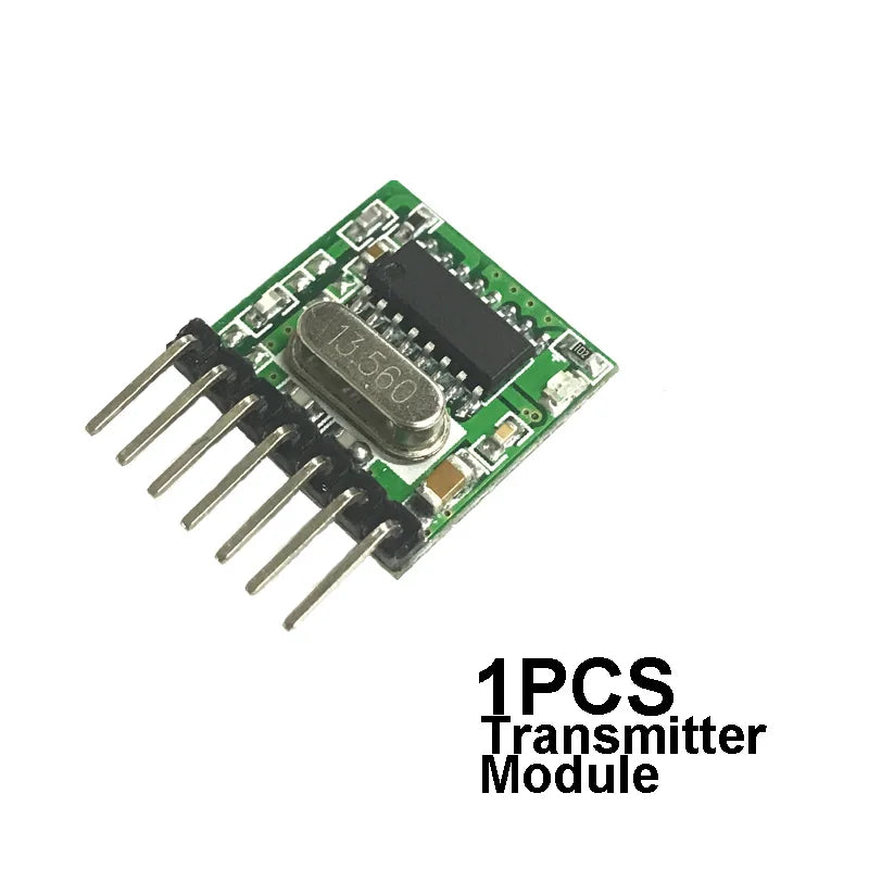 QIACHIP 433mhz Wireless Wide Voltage Coding Transmitter + Decoding Receiver 4 Channel Output Module For 433 Mhz Remote Controls