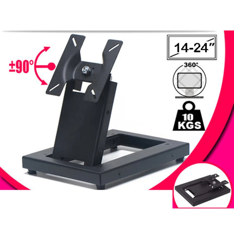 LCD-T2 10-30 Steel Tilt Touch Screen Desktop Mount 360 Rotat
