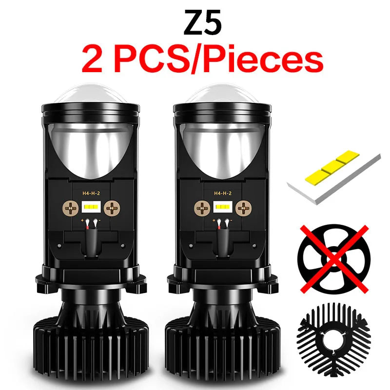 AILEO Canbus 90W/Pair Lamp H4 LED Mini Projector Lens Automobles Bulb 20000LM Conversion Kit Hi/Lo Headlight 4300K 6000K RHD LHD