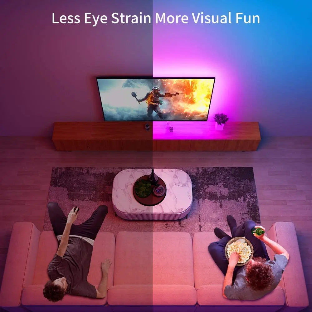 TV Backlight Music Sync USB Powered RGB LED Strip Light for 