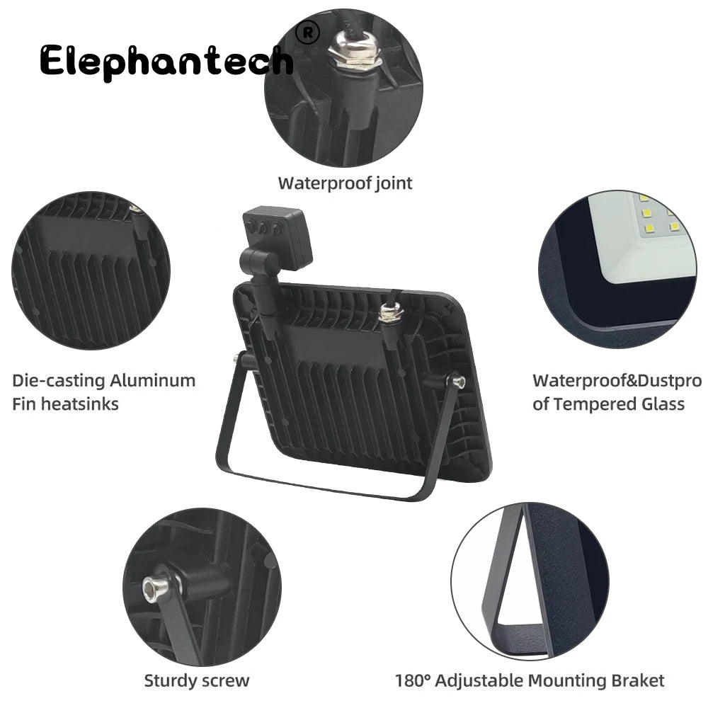 LED PIR motion sensor LED Flood Light Outdoor Led Spotlight 