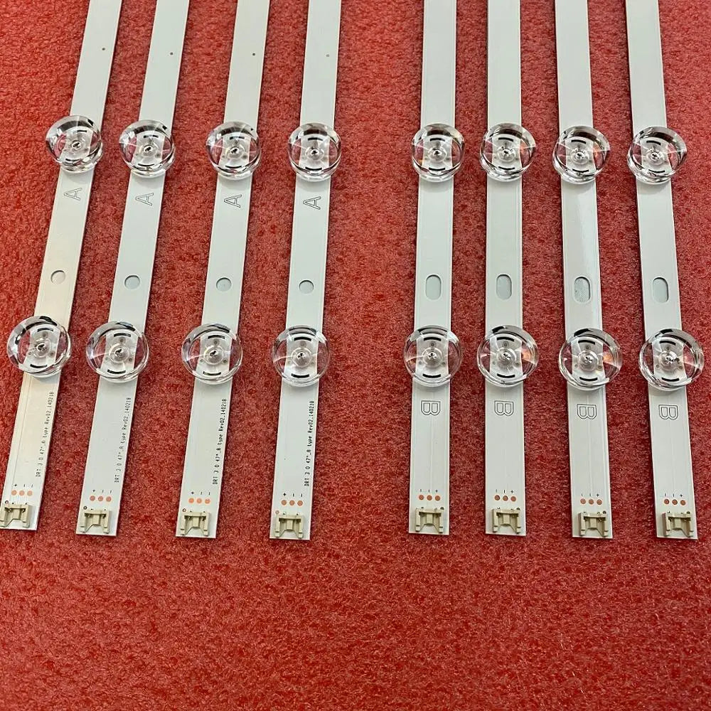 8 PCS/set LED Backlight Strip for TV DRT 3.0 47 inch A B 691