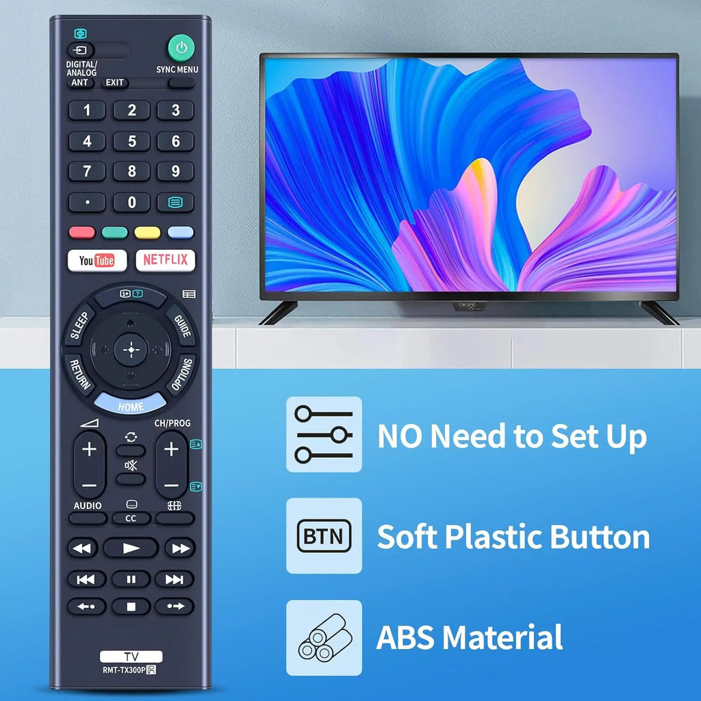 New RMT-TX300P Replaced Remote Fit for Sony BRAVIA 4K TV RMT