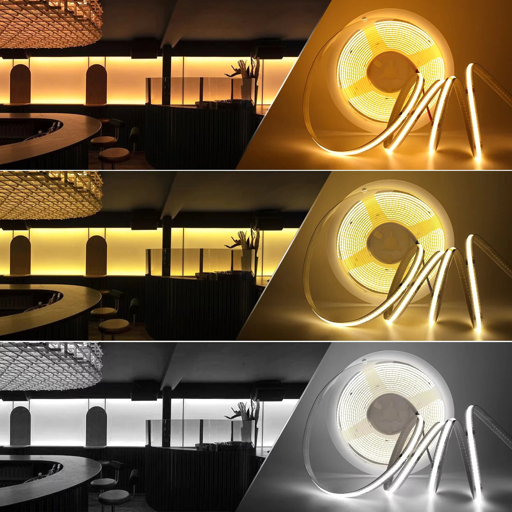 DC5V USB COB LED Strip Light 3MM 5MM 8MM Flexible LED Tape W