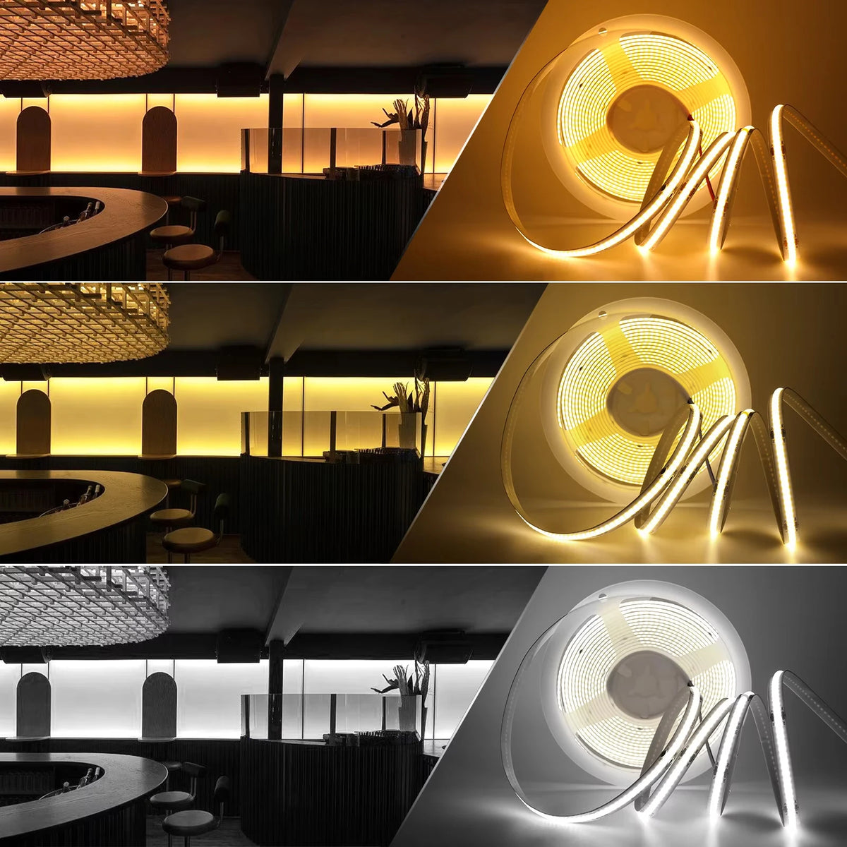 DC5V USB COB LED Strip Light 3MM 5MM 8MM Flexible LED Tape W