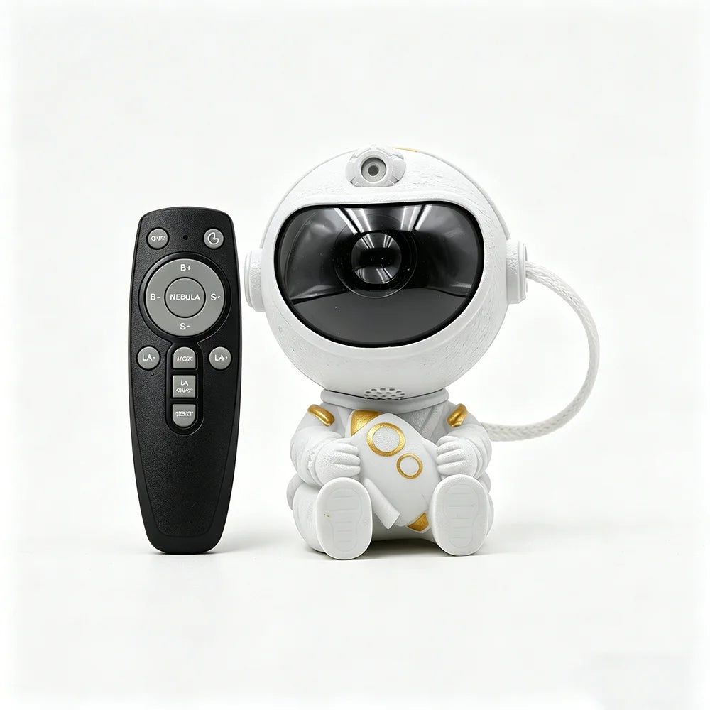 Remote Control Astronaut Galaxy Projector Night Light 360 Ro