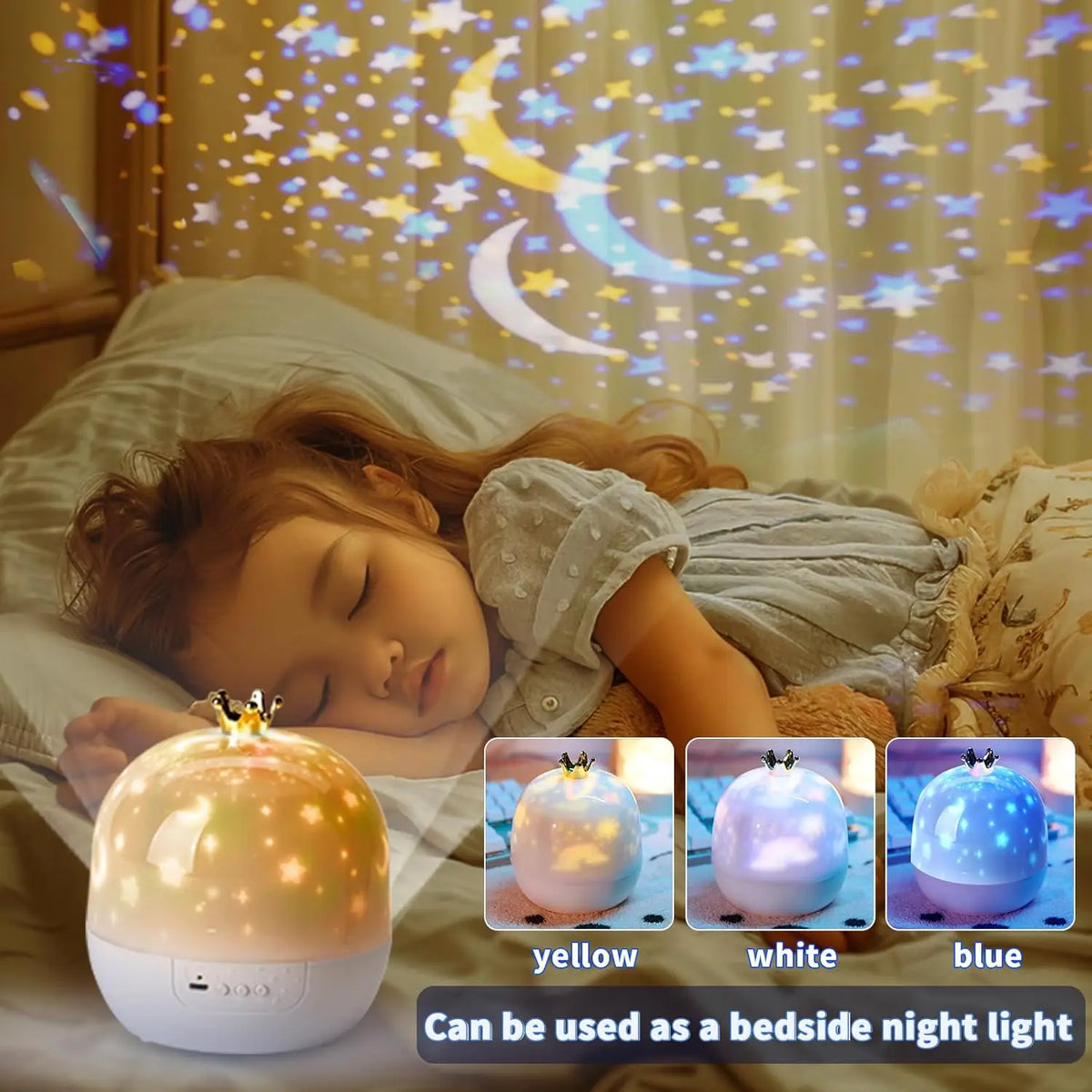 Galaxy Solar System Projector Nightlights 360 Rotating 21 Fi