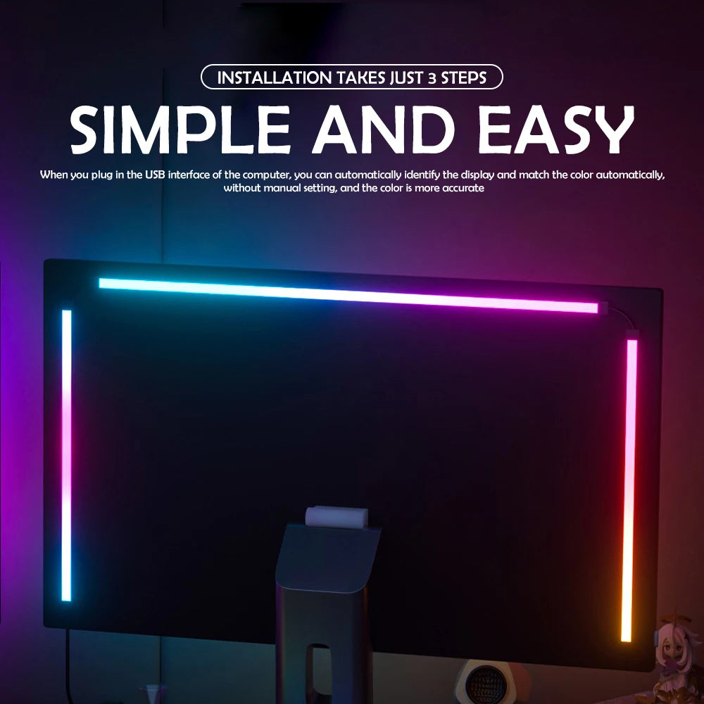 RGB Gaming Lights Strip Monitor Backlight LED Display Sync P