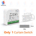 433Mhz 110V 220V Curtain Roller Shutter Wireless Switch and 50m Transmitter RF Module for Remote Control Blind/Garage Door/Motor