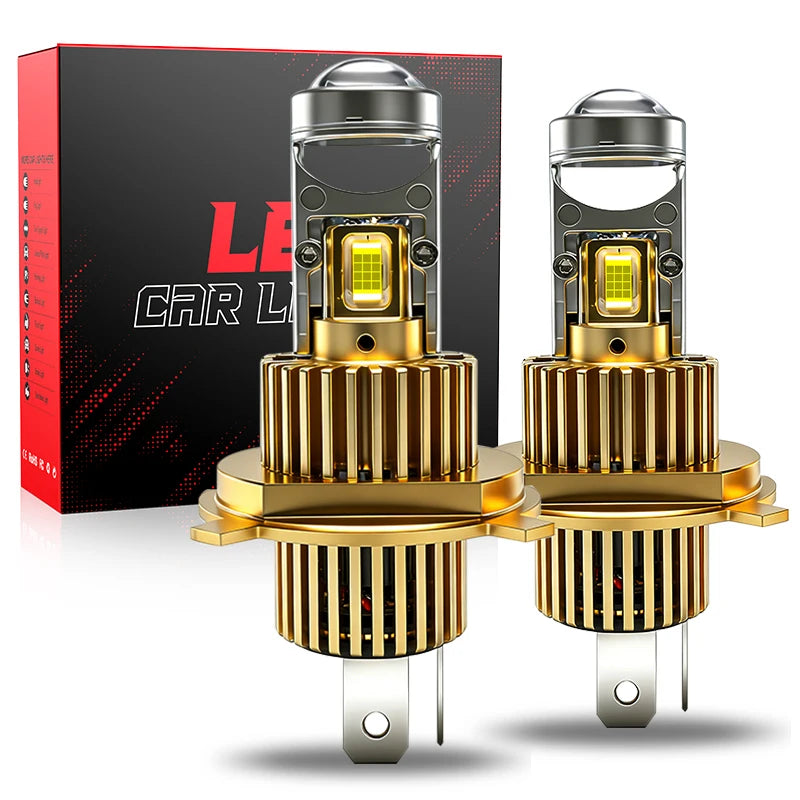 2PCS H7 LED Projector Lens H4 H8 H11 9005 HB3 9006 HB4 Led Car Headlight Bulb Canbus 600000LM High Low Beam Mini Lamp 12V 6000K