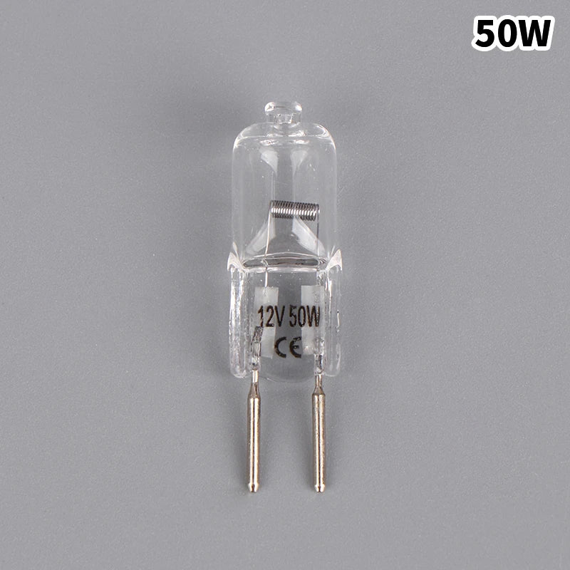 12V GY6.35 Halogen Lamp Beads 35W 50W 75W 100W Microscope Accessory For Aromatherapy Lamp Crystal Lamp Projector 2pin Bulb