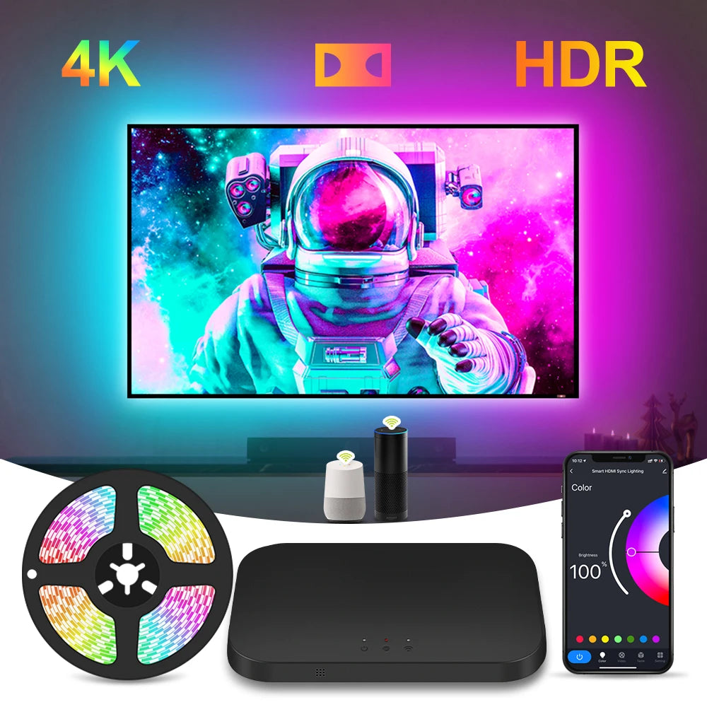 HDMI 2.1 Ambient LED Backlight for 17-120 inch TV PC LED Str