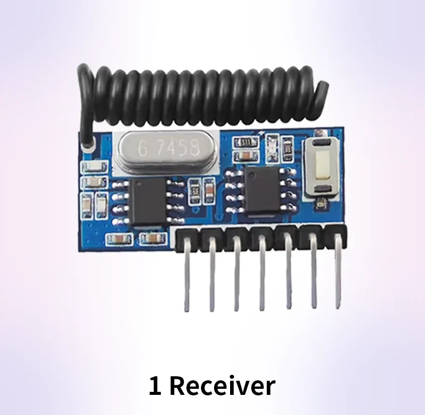 433mhz RF Receiver Learning Code Decoder Module 433 mhz Wireless 4 CH Output For Remote Controls 1527 2262 Encoding
