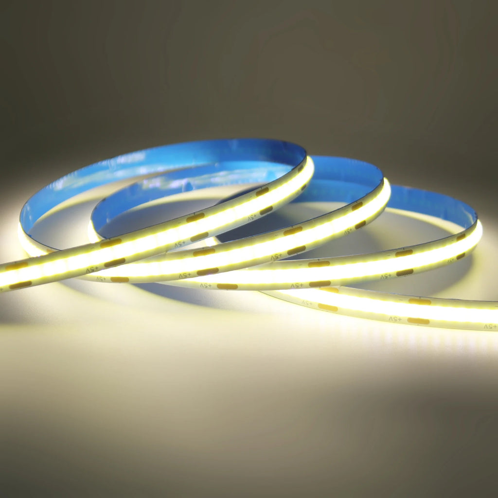 3AA Battery Power COB LED Strip Light 5V 320LEDs/M 1m 2m 3m 4m 5m DIY Flexible Light Strip for Bedroom Room Cabinet TV Backlight