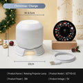 Christmas Projector Light 22 Patterns Rotating LED Projection Lamp Santa Claus Snowflake Elk Xmas Decor Night Light Rechargeable