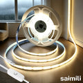 COB LED Strip Light 5V USB Waterproof With Button Switch Fle