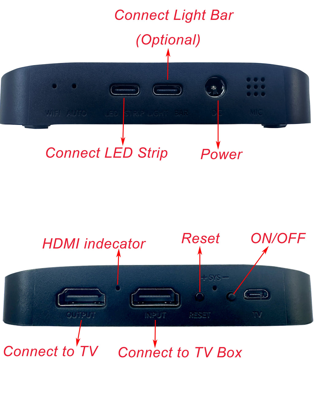 New Smart Ambilight TV Led Backlight Fancy LED 4K HDMI Devic