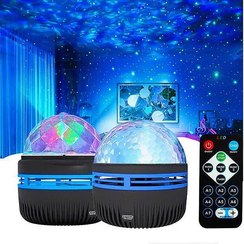 Galaxy Starry Sky Projector Light USB Remote Control Rotatin
