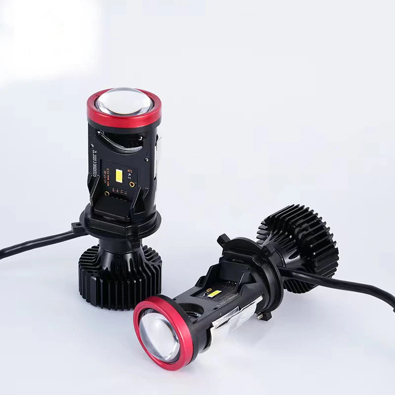 2pcs H4 LED Projector Mini Lens Auto H4 LED Headlight Bulbs 