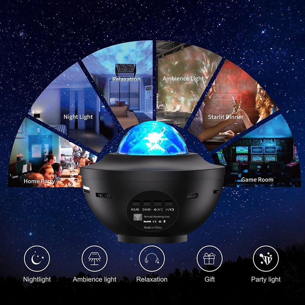 Music Player Starry Sky Projector Light LED Small Night Ligh