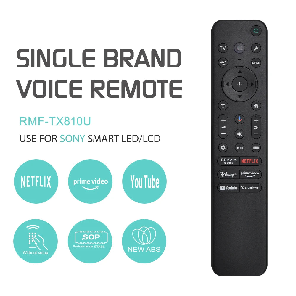 New RMF-TX810U Voice Remote Control Replacement For Sony Sma