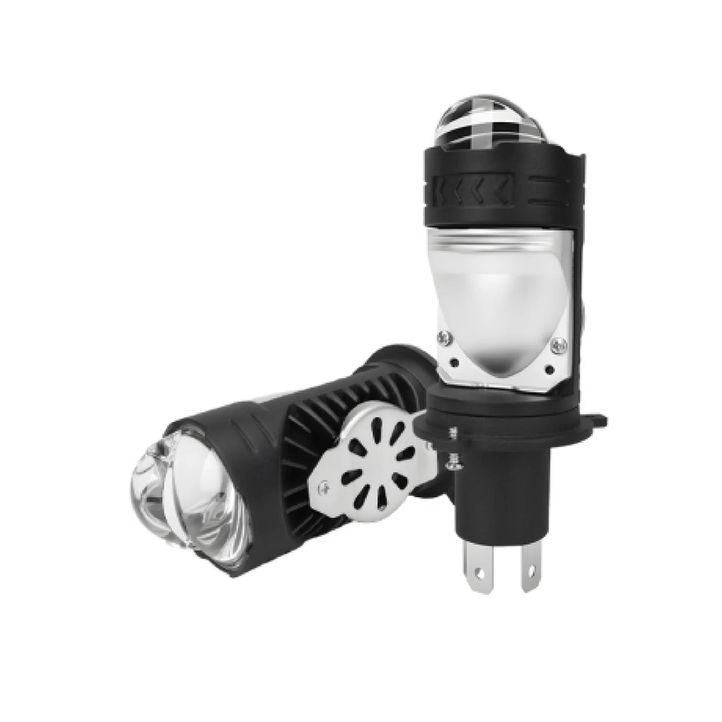 1/2pcs H4 LED Motorcycle Headlight Bulbs Super Bright Spotlight 12V Hi/Lo Beam Lamp White 6000K DRL Projector Lens