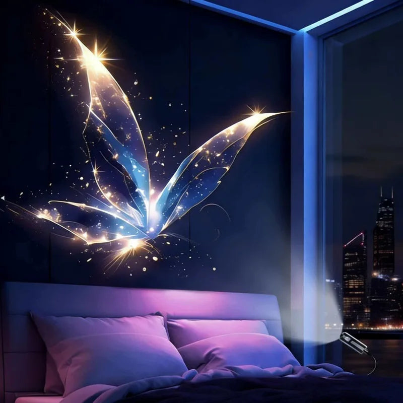 USB Projector Light Whale Jellyfish Butterfly Night Light LE