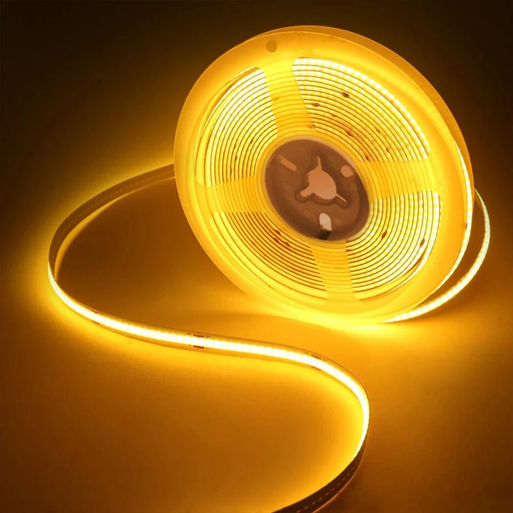 DC 12V COB Strip 320Leds/M Width 3MM 5MM 8MM White/Pink/Red/Yellow/Ice Blue/Green TV Backlight Flexible Ribbon Rope LED Light