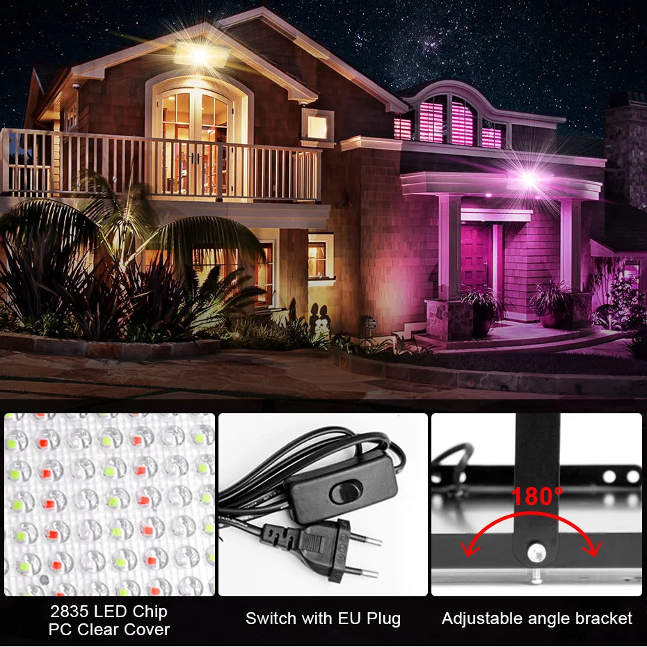 IP65 Waterproof RGB LED Flood Light 50W/100W/300W AC220V Out
