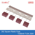 10PCS 392 Square Plastic Fuse T250mA 0.5A 1A 2A 3.15A 4A 5A 