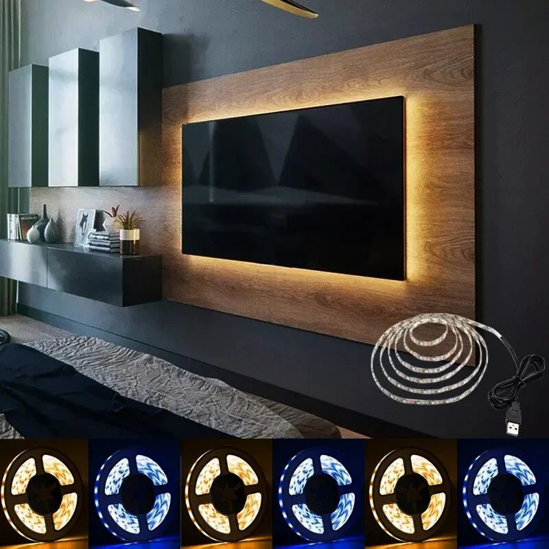 DC 5V USB LED Strips Light 2835 Warm White Led Strip Lights 