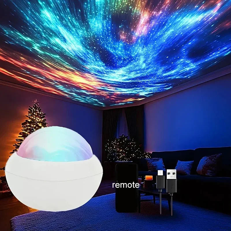 360 Aurora Ball Atmosphere Night Lights Starry Sky Northern 