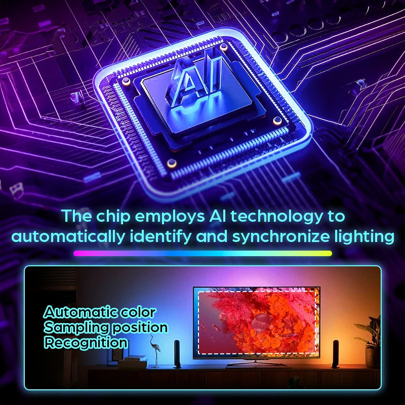 Christmas Ambient TV LED Backlight Sync to Screen For 40-130