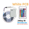 1m 2m 3m 4m 5m LED Strip Light 3AA Battery Power RGB 5V 5050 SMD Flexible Color Strip Lamp for Room Vanity Computer TV Backlight