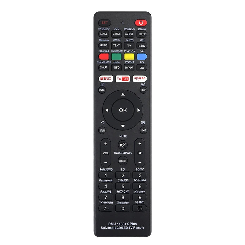 Universal RM-L1130+X Replacement Remote Control For All Brand Television TV RM-L113+12 RM-L1130+8