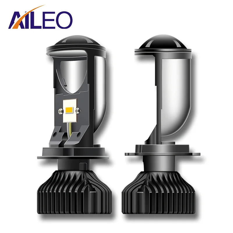 AILEO Canbus 90W/Pair Lamp H4 LED Mini Projector Lens Automo