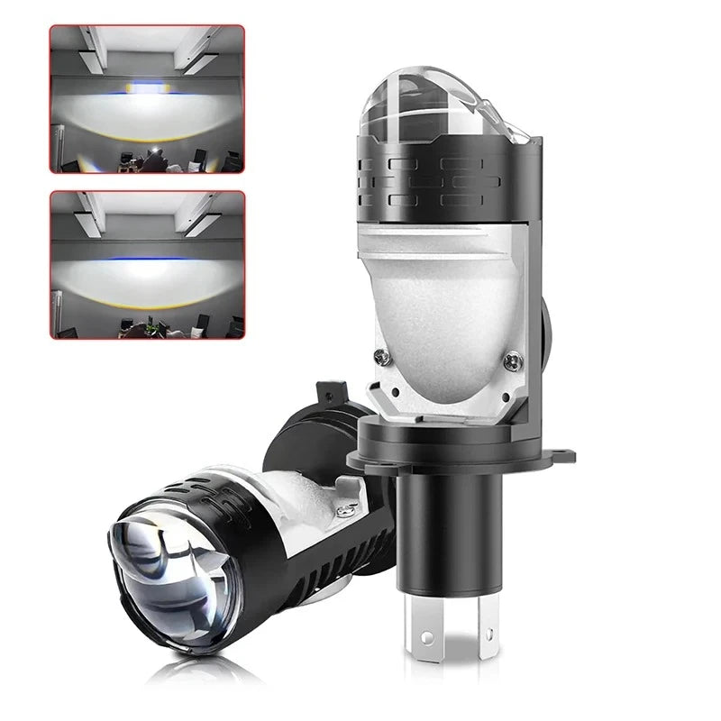 H4 Projector Lens LED Headlight Car Motorcycle 10000LM 100W 