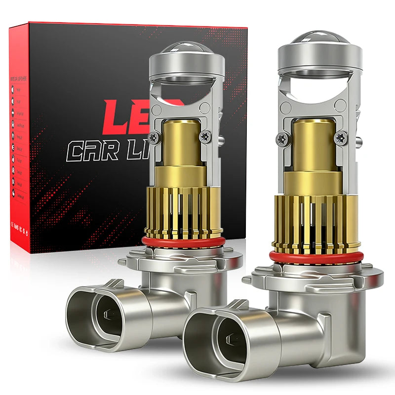 2PCS H7 LED Projector Lens H4 H8 H11 9005 HB3 9006 HB4 Led Car Headlight Bulb Canbus 600000LM High Low Beam Mini Lamp 12V 6000K