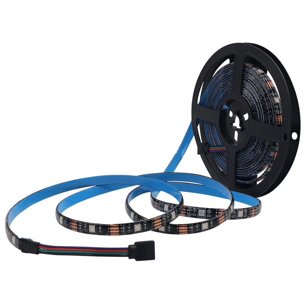 5V RGB LED Strip 5050 30LEDs/m Waterproof IP21 IP65 Flexible LED Tape Ribbon White/Black PCB TV BackLight 0.5m 1m 2m 3m 4m 5m
